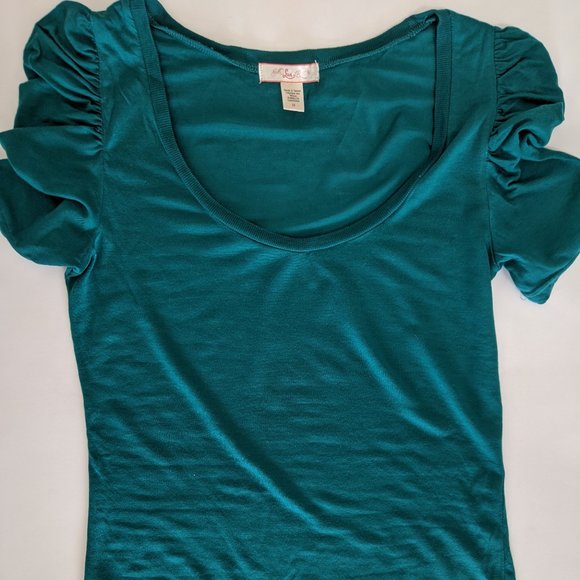 Dark Teal Top by Lux Size M - Picture 8 of 8